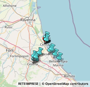 Mappa Via Oriani, 48015 Cervia RA, Italia (8.995)