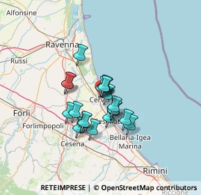 Mappa Via Oriani, 48015 Cervia RA, Italia (9.025)