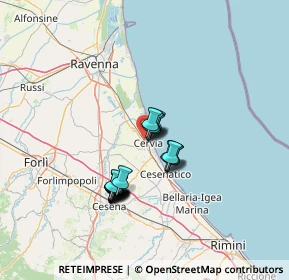 Mappa Via delle Margherite, 48015 Cervia RA, Italia (10.527)