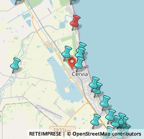 Mappa Via delle Margherite, 48015 Cervia RA, Italia (6.056)