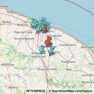 Mappa Via Turi, 70010 Casamassima BA, Italia (10.53118)