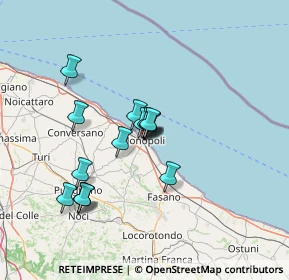 Mappa Via Perugini, 70043 Monopoli BA, Italia (11.976)