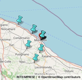 Mappa Via Perugini, 70043 Monopoli BA, Italia (7.06667)