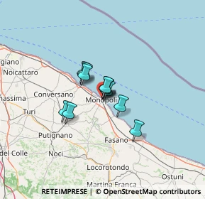 Mappa Via Perugini, 70043 Monopoli BA, Italia (7.37182)