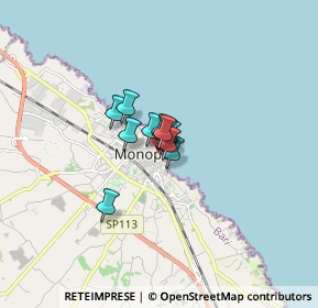 Mappa Via Perugini, 70043 Monopoli BA, Italia (0.62583)