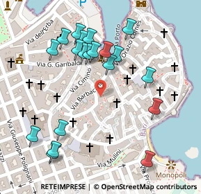 Mappa Via Perugini, 70043 Monopoli BA, Italia (0.142)