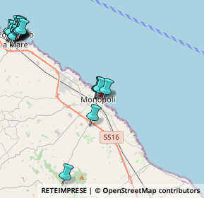 Mappa Via San Leonardo, 70043 Monopoli BA, Italia (6.63)