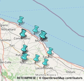 Mappa Largo Palmieri, 70043 Monopoli BA, Italia (13.82125)