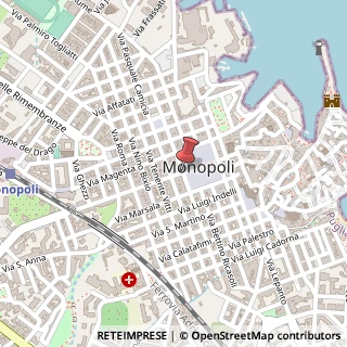 Mappa Piazza Vittorio Emanuele II, 70043 Monopoli BA, Italia, 70043 Monopoli, Bari (Puglia)