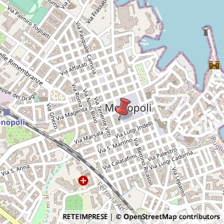 Mappa Piazza Vittorio Emanuele II, 39, 70043 Monopoli, Bari (Puglia)