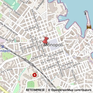 Mappa Via Capitano Pirrelli, 8, 70043 Monopoli, Bari (Puglia)