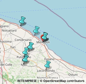 Mappa Via T, 70043 Monopoli BA, Italia (13.60167)