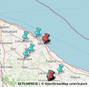 Mappa Via T, 70043 Monopoli BA, Italia (19.444)