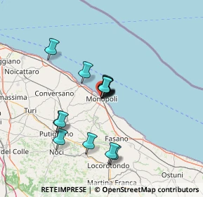 Mappa Via T, 70043 Monopoli BA, Italia (10.965)