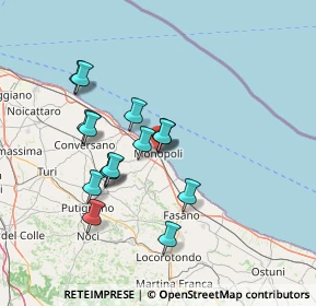 Mappa Via T, 70043 Monopoli BA, Italia (13.51333)