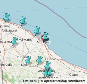 Mappa Via T, 70043 Monopoli BA, Italia (17.08583)