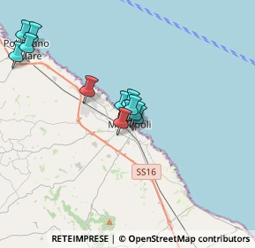 Mappa Via T, 70043 Monopoli BA, Italia (3.2925)