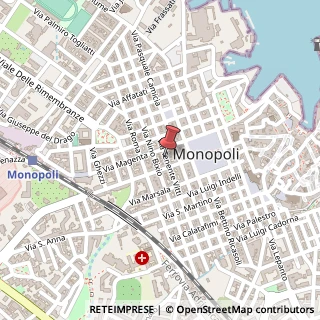 Mappa Via Tenente Vitti, 8, 70043 Monopoli, Bari (Puglia)