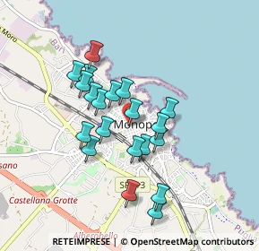 Mappa Via T, 70043 Monopoli BA, Italia (0.7915)