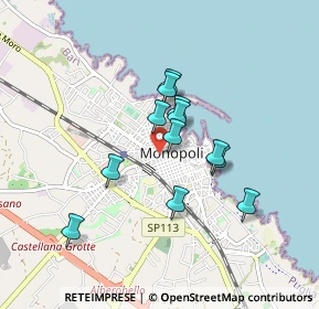 Mappa Via T, 70043 Monopoli BA, Italia (0.72083)