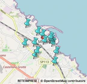 Mappa Via T, 70043 Monopoli BA, Italia (0.63538)