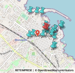 Mappa Via T, 70043 Monopoli BA, Italia (0.41)