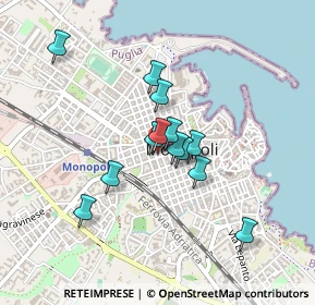 Mappa Via T, 70043 Monopoli BA, Italia (0.35)