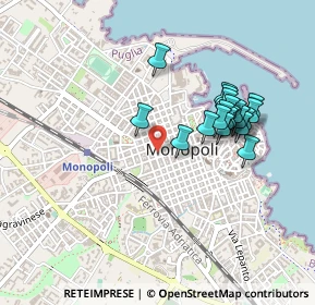 Mappa Via T, 70043 Monopoli BA, Italia (0.444)