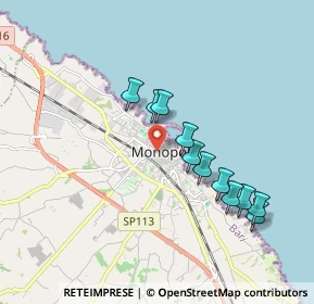 Mappa Via T, 70043 Monopoli BA, Italia (1.79818)