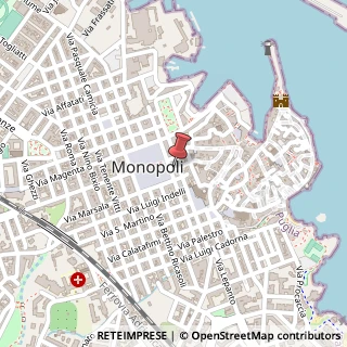 Mappa Via San Vincenzo, 13, 70043 Monopoli, Bari (Puglia)