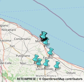 Mappa Via S. Vincenzo, 70043 Monopoli BA, Italia (7.88357)