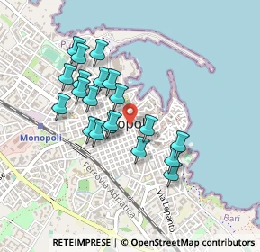 Mappa Via S. Vincenzo, 70043 Monopoli BA, Italia (0.416)