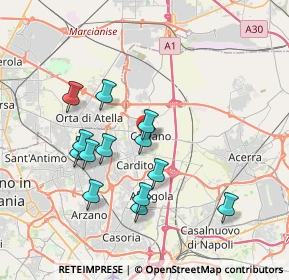 Mappa Via Alcide de Gasperi, 80023 Caivano NA, Italia (3.69692)