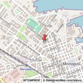 Mappa Via Luigi Finamore Pepe, 57, 70043 Monopoli, Bari (Puglia)
