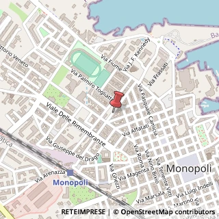 Mappa Via Luigi Finamore Pepe, 59, 70043 Monopoli, Bari (Puglia)