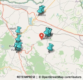 Mappa SP10 Contrada Vignali San Felice, 85029 Venosa PZ, Italia (7.675)