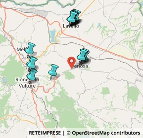 Mappa SP10 Contrada Vignali San Felice, 85029 Venosa PZ, Italia (7.911)