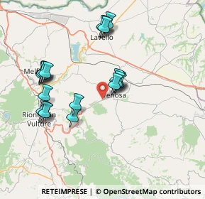 Mappa SP10 Contrada Vignali San Felice, 85029 Venosa PZ, Italia (7.878)