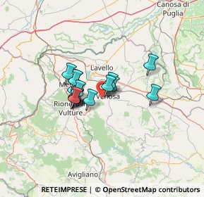Mappa SP10 Contrada Vignali San Felice, 85029 Venosa PZ, Italia (9.26563)