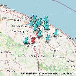 Mappa Piazza Aldo Moro, 70010 Casamassima BA, Italia (9.9945)