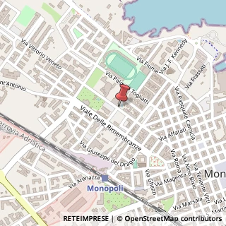 Mappa Via Vittorio Veneto, 95h, 70043 Monopoli, Bari (Puglia)