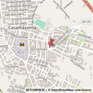 Mappa Via Leonardo da Vinci, 4, 70010 Casamassima, Bari (Puglia)