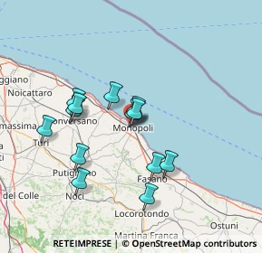 Mappa Via Alcide de Gasperi, 70043 Monopoli BA, Italia (13.19846)
