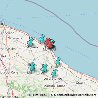 Mappa Via De Gasperi, 70043 Monopoli BA, Italia (11.03067)