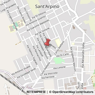 Mappa Via Giuseppe Garibaldi, 19, 81030 Sant'Arpino, Caserta (Campania)