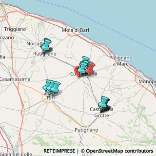 Mappa Viale Fabbrica dell'Alcol, 70014 Conversano BA, Italia (6.9765)