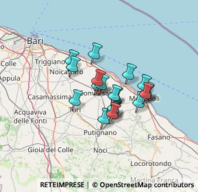 Mappa Via Castellana, 70014 Conversano BA, Italia (9.615)