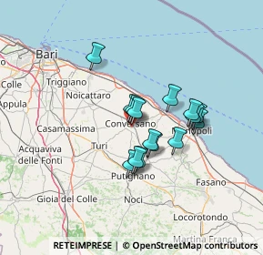 Mappa Via Castellana, 70014 Conversano BA, Italia (10.50333)