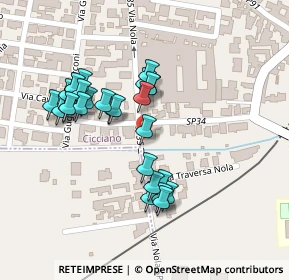 Mappa Via Alveo Avella, 80033 Cicciano NA, Italia (0.1037)