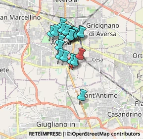 Mappa Via G. Fortunato, 81031 Aversa CE, Italia (1.3865)